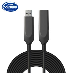 USB Type-AM to Type-AF Fiber Optic Cable